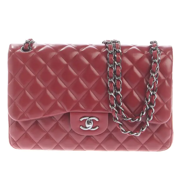 Shoulder Bag in Red, Leather, Chanel