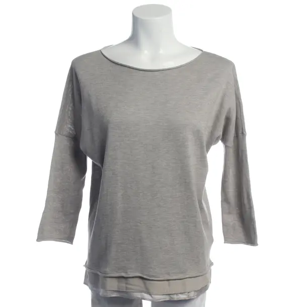 Longsleeve in Grau, Viskose, Fabiana Filippi