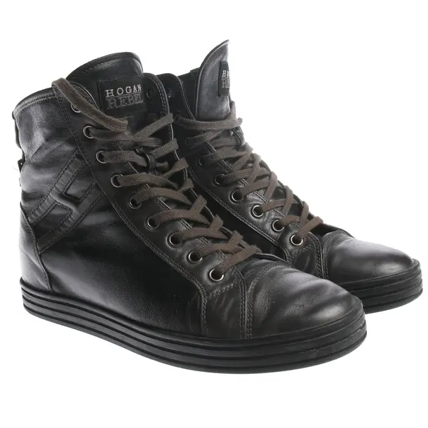 High-Top Sneakers in Black, , Hogan