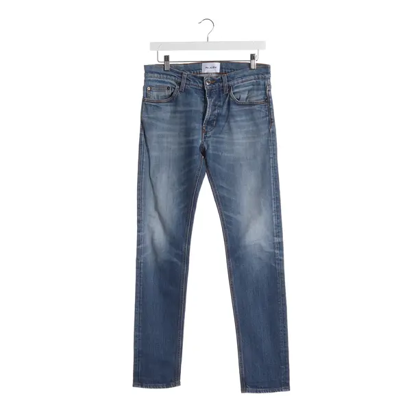 Jeans Straight Fit in Blau, Baumwolle, Aglini