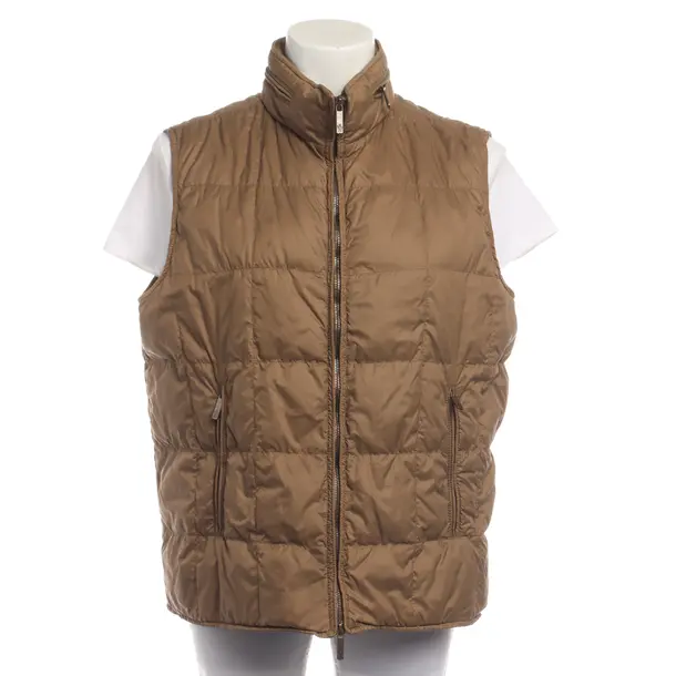 Down Puffer Vest in Brown, Polyamide, Moncler