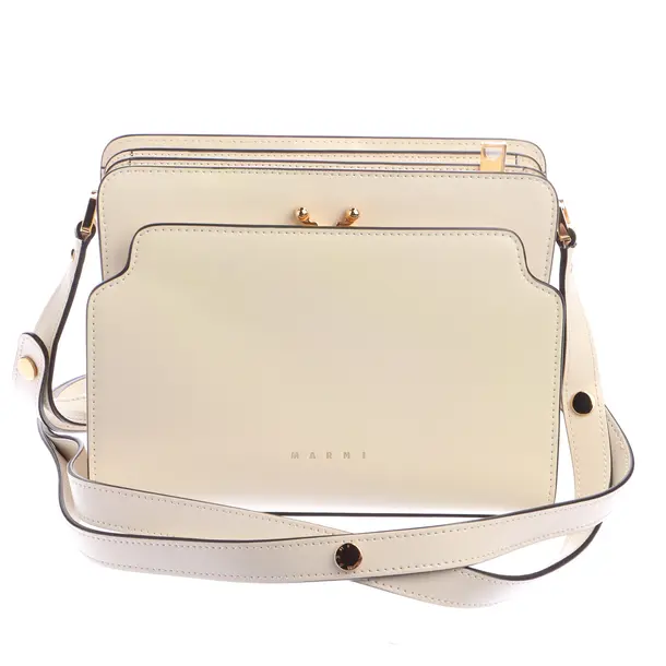 Cross Body Bag in White, Leather, Marni