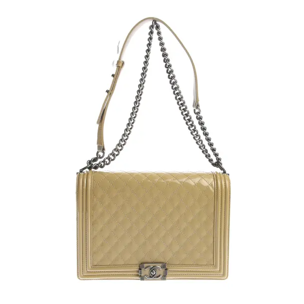 Shoulder Bag in White, Leather, Chanel