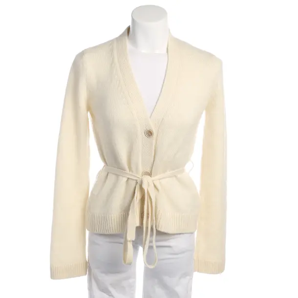 Strickjacke in Weiß, Kaschmir, Brock Collection