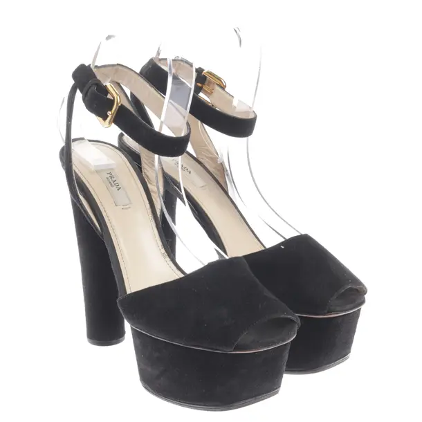 Sandaletten in Schwarz, , Prada