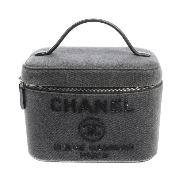 Handtasche in Grau, Baumwolle, Chanel
