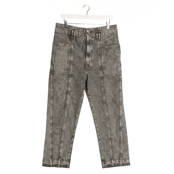 Jeans Straight Fit in Grau, Baumwolle, Isabel Marant Étoile