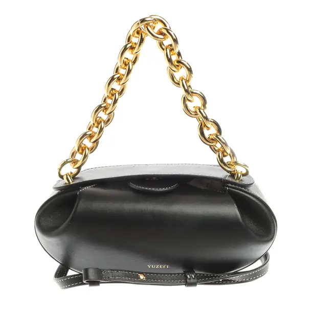 Evening Bag, in Black, Leather, Yuzefi
