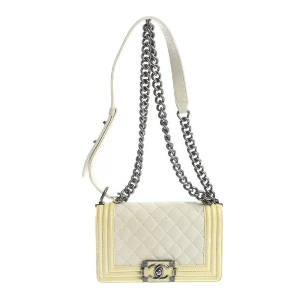 Shoulder Bag in White, Leather, Chanel
