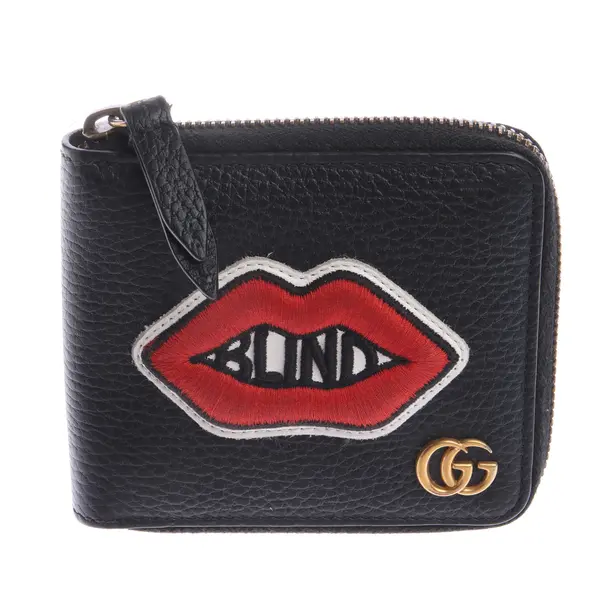 Geldbörse in Schwarz, Leder, Gucci