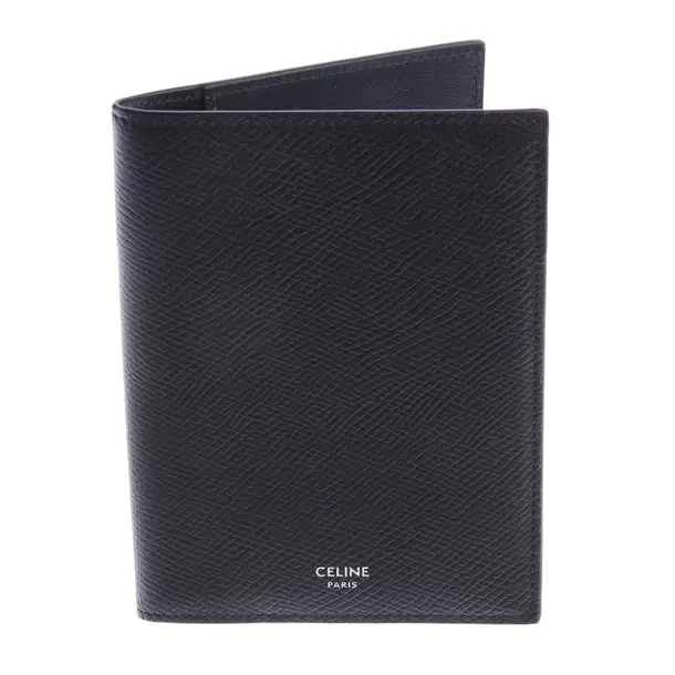 Card Holder in Black, Leather, Céline