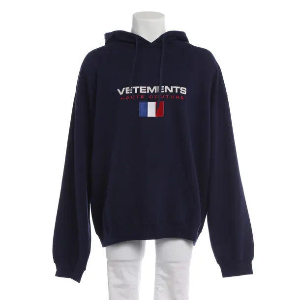 Hoodie in Blue, Cotton, Vetements