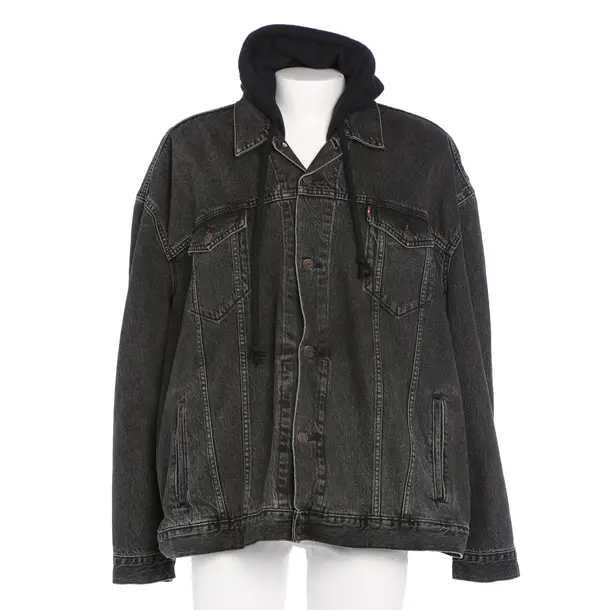 Jeansjacke in Grau, Baumwolle, Vetements
