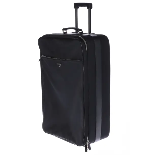 Suitcase in Black, Polyamide, Prada