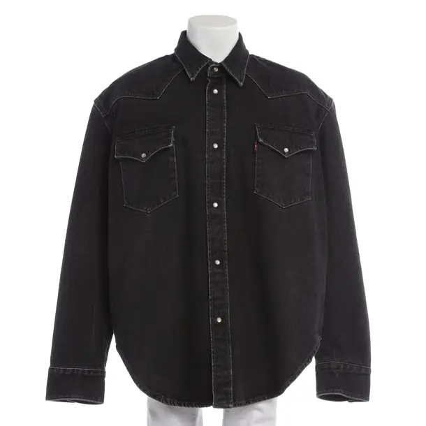 Mid-Season Jacket in Black, Cotton, Vetements