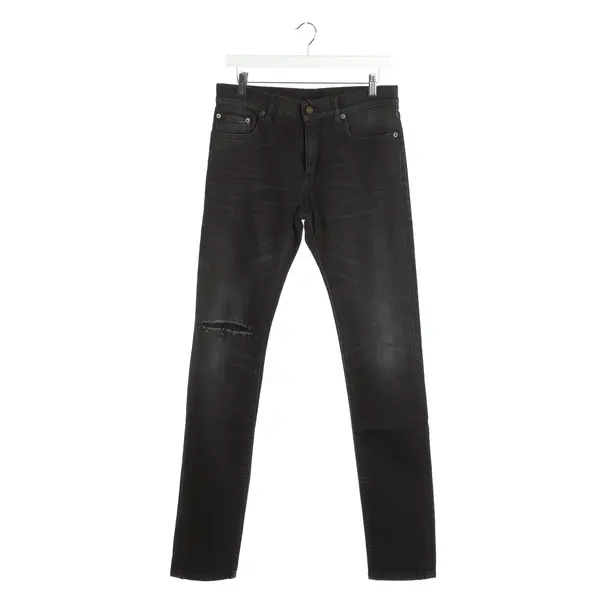 Jeans Slim Fit in Schwarz, Baumwolle, Saint Laurent