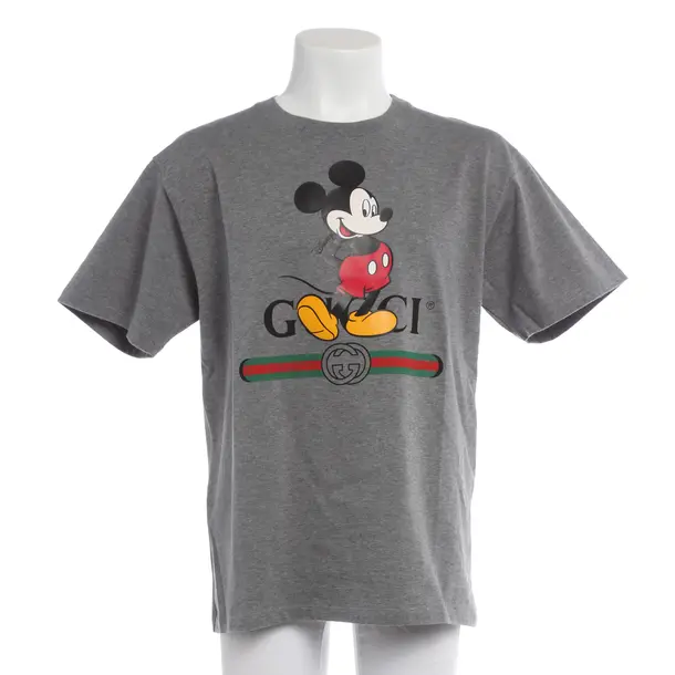 T-Shirt in Grau, Baumwolle, Gucci