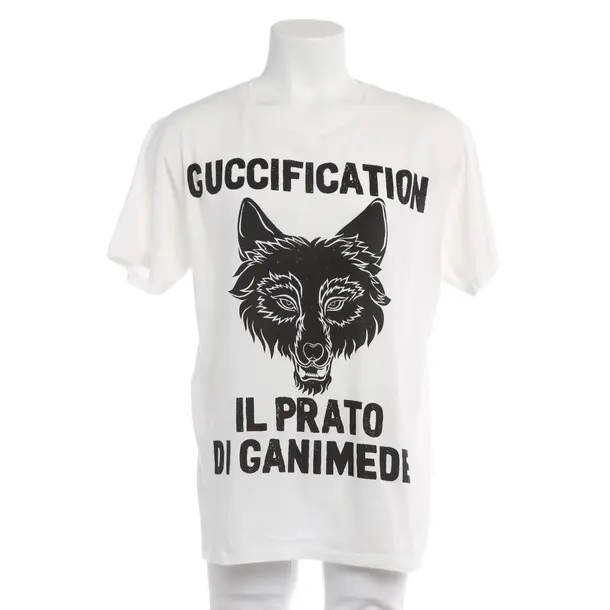 T-Shirt in Weiß, Baumwolle, Gucci