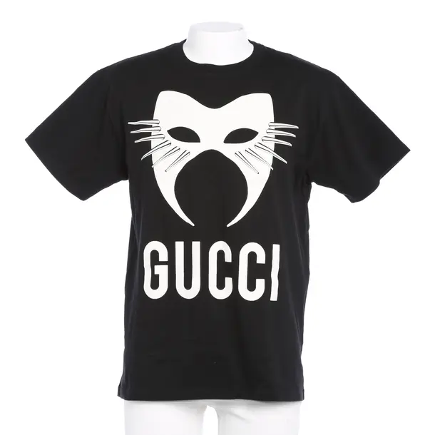 T-Shirt in Schwarz, Baumwolle, Gucci
