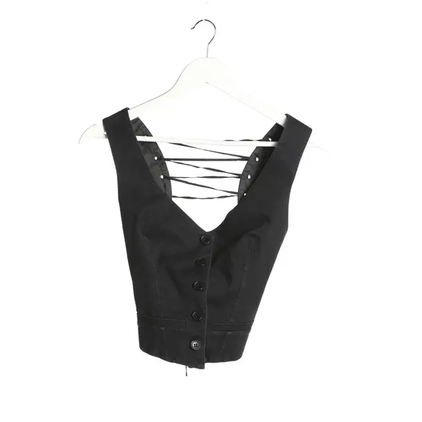 Vest in Black, Cotton, Patrizia Pepe