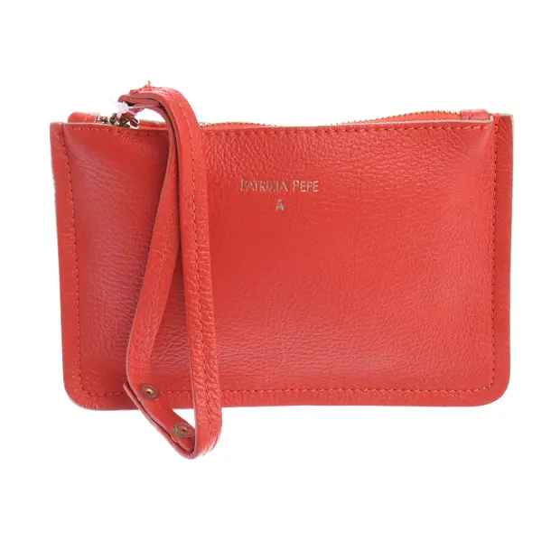 Pochette in Orange, Leder, Patrizia Pepe