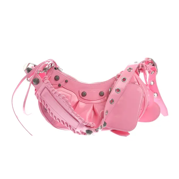 Shoulder Bag in Pink, Polyvinyl, Balenciaga
