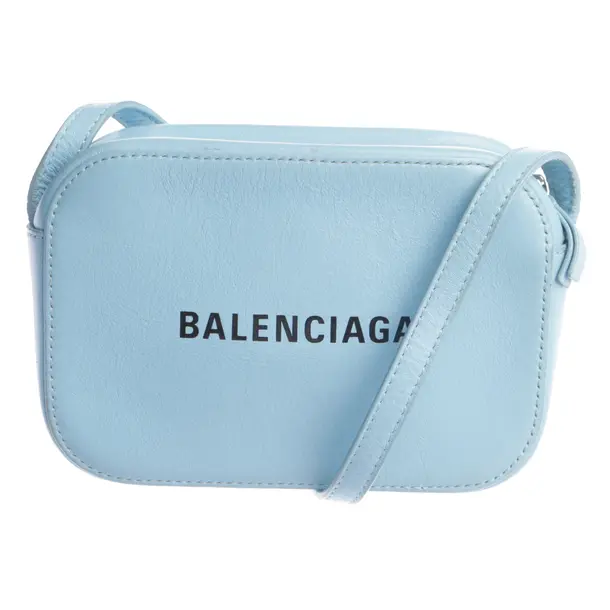 Shoulder Bag in Blue, Leather, Balenciaga