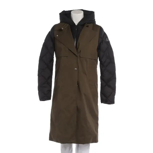 Winter Coat in Green, Cotton, Woolrich