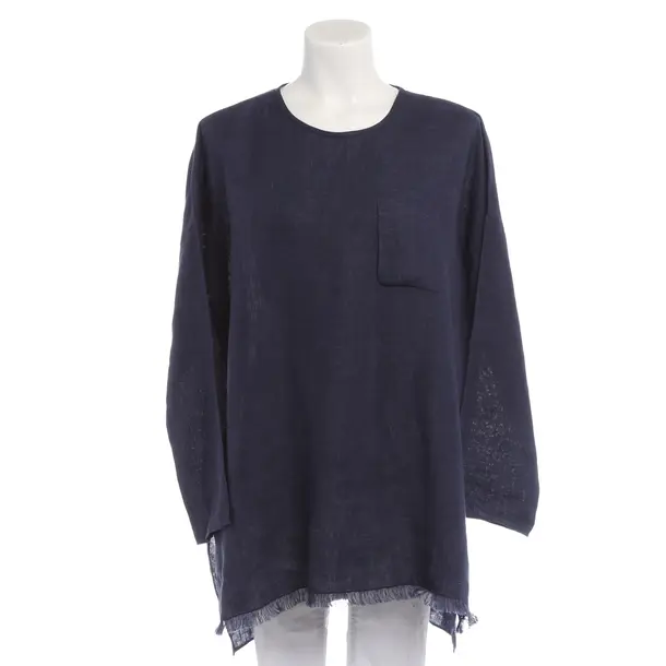 Longsleeve in Blau, Leinen, Max Mara