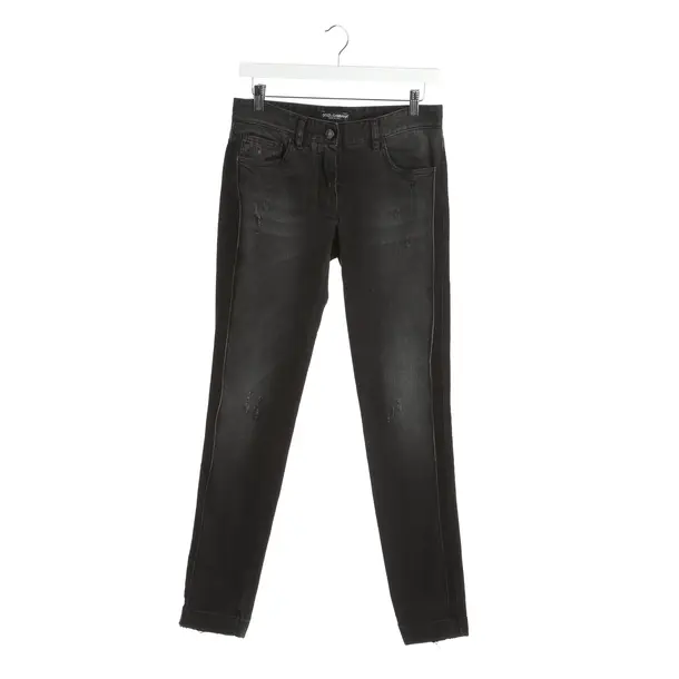 Jeans Slim Fit in Schwarz, Baumwolle, Dolce & Gabbana