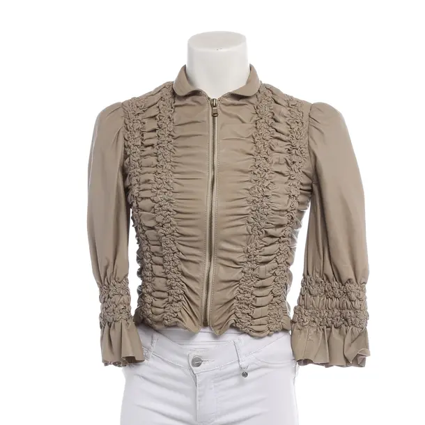 Lederjacke in Weiß, Leder, Roberto Cavalli