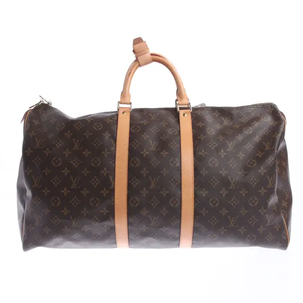 Weekender Bag in Brown, Canvas, Louis Vuitton