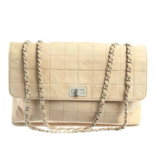 Shoulder Bag in White, Leather, Chanel