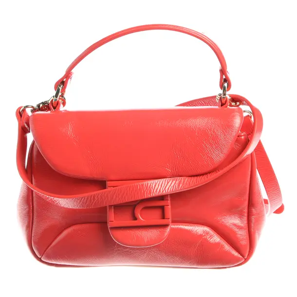 Handtasche in Rot, Leder, Högl