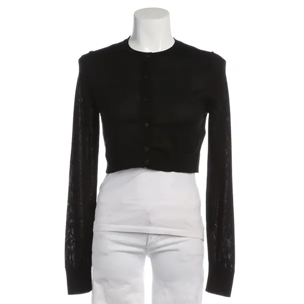 Strickjacke in Schwarz, Seide, Dolce & Gabbana