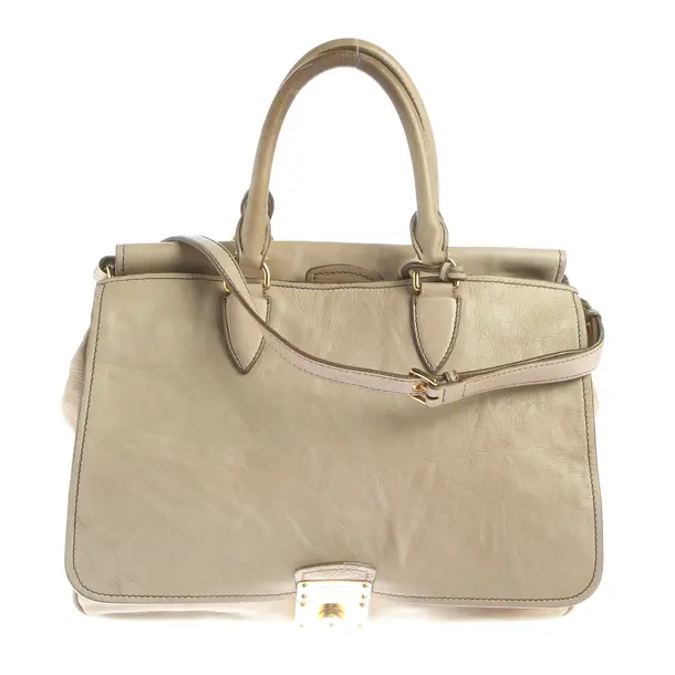 Borsetta, in Marrone chiaro, Pelle, Miu Miu