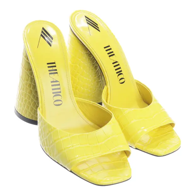 Heeled Sandals in Yellow, , The Attico