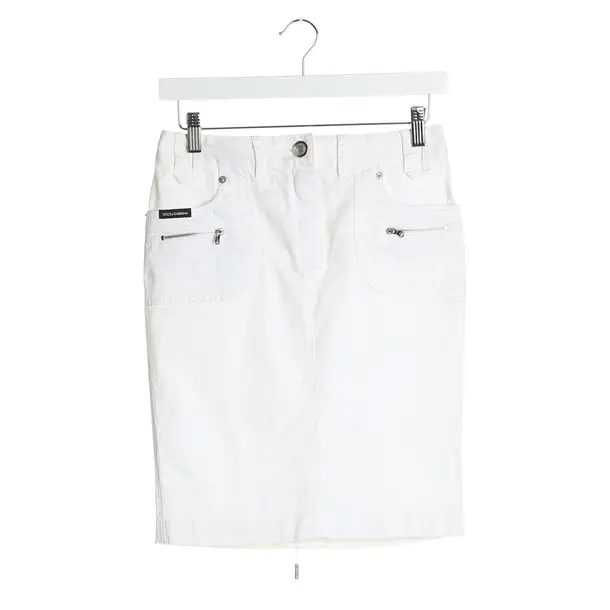 Skirt in White, Cotton, Dolce & Gabbana
