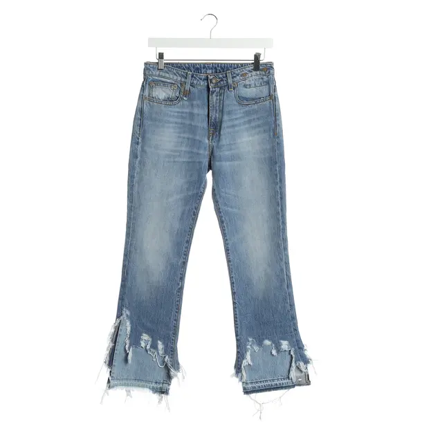 Straight Fit Jeans in Blue, Cotton, R13