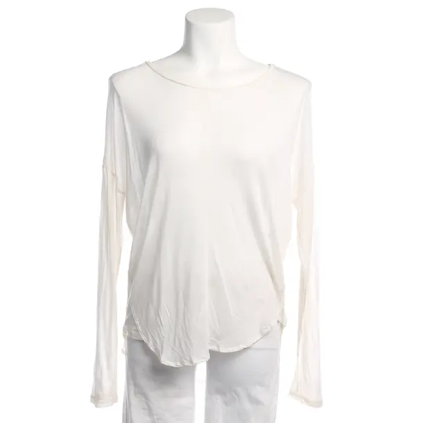Longsleeve in Weiß, Viskose, American Vintage