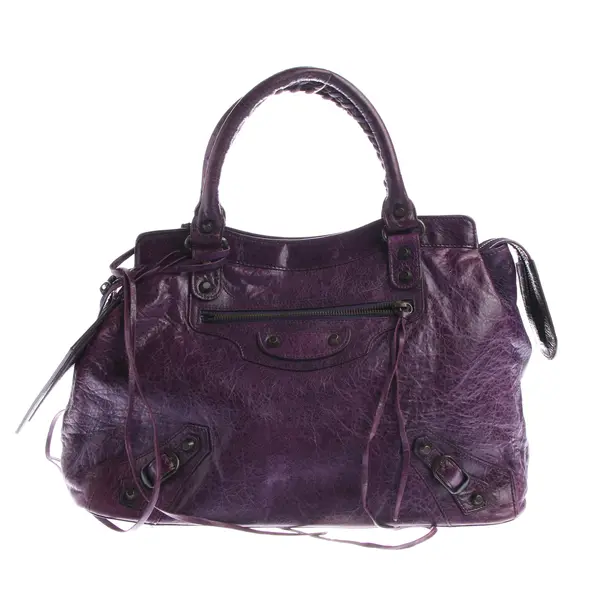 Handbag in Purple, Leather, Balenciaga