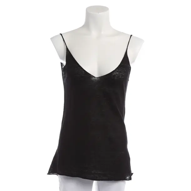 Top in Schwarz, Leinen, Nili Lotan