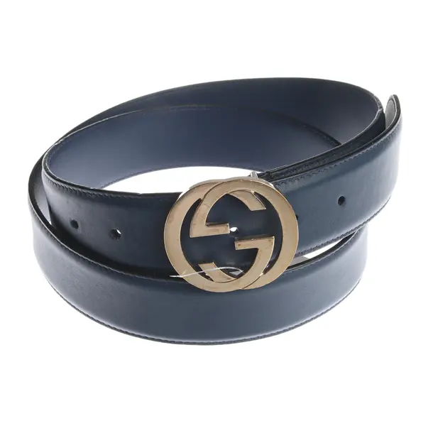 Gürtel in Blau, Leder, Gucci