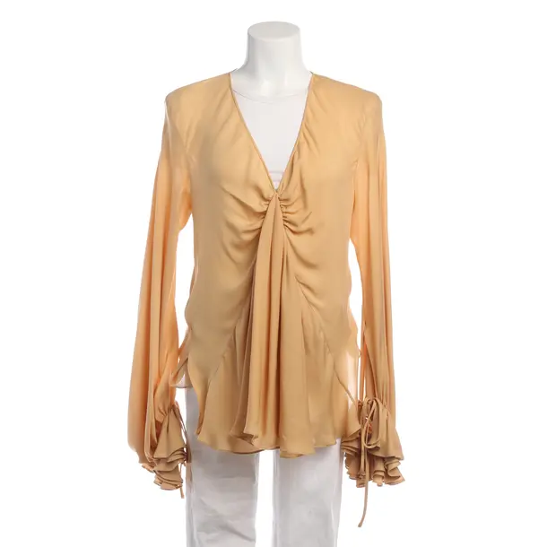 Bluse in Braun, Seide, Khaite