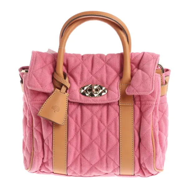 Handbag, in Pink, Cotton, Mulberry
