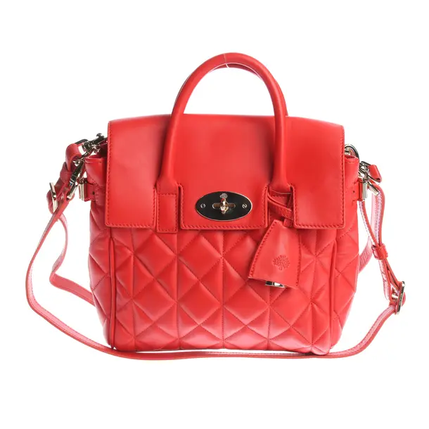 Handtasche in Rot, Leder, Mulberry
