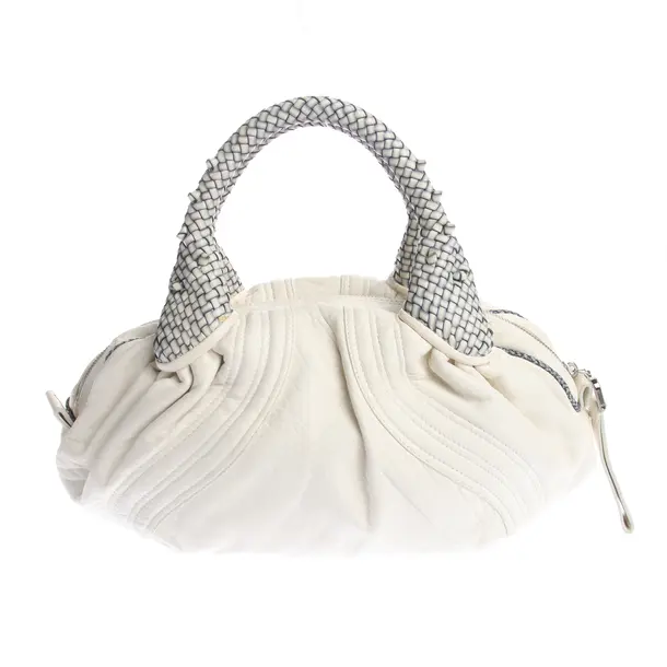 Handbag in White, Leather, Fendi