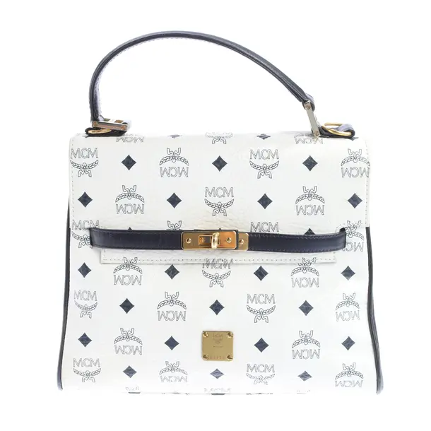 Handtasche in Schwarz, Leder, MCM