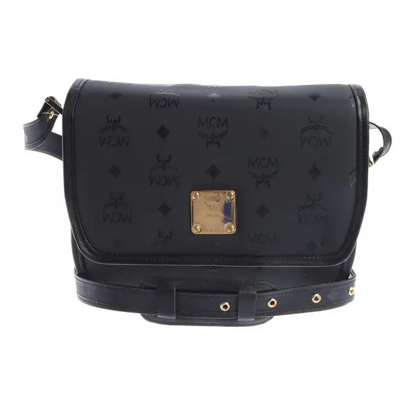 Handbag in Black, Polyamide, MCM