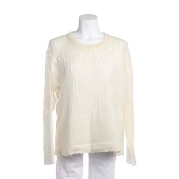 Jumper in White, Wool, Fabiana Filippi